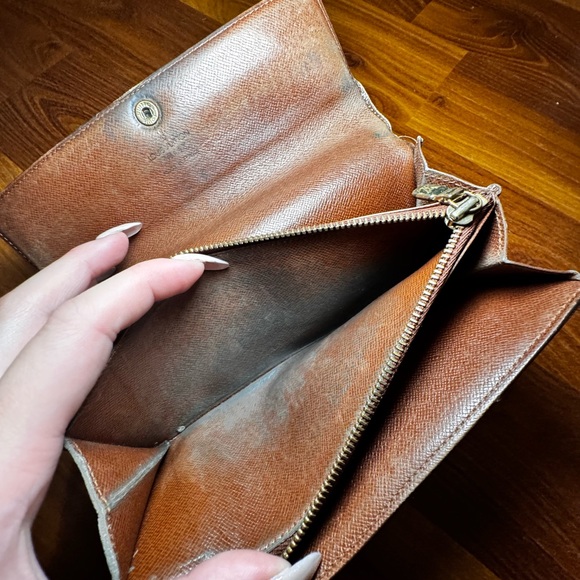 AUTHENTIC Louis Vuitton Porte Monnaie Monogram Pochette Credit Long Wallet - Picture 4 of 7